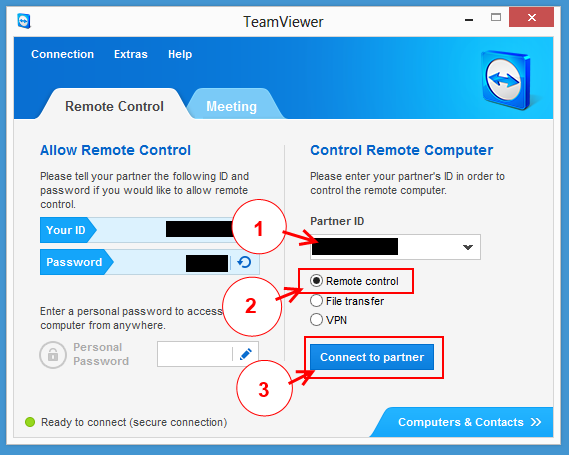 teamviewer vpn status